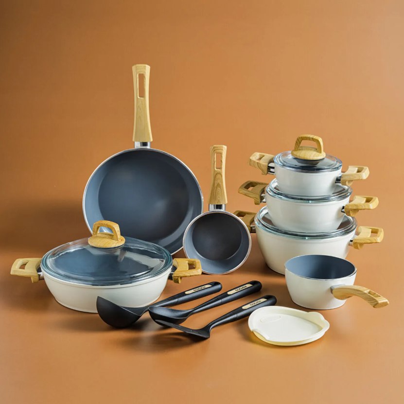 Karaca Stream Bone Saturn 24 Parça 6 Kişilik Yemek Takımı Platin